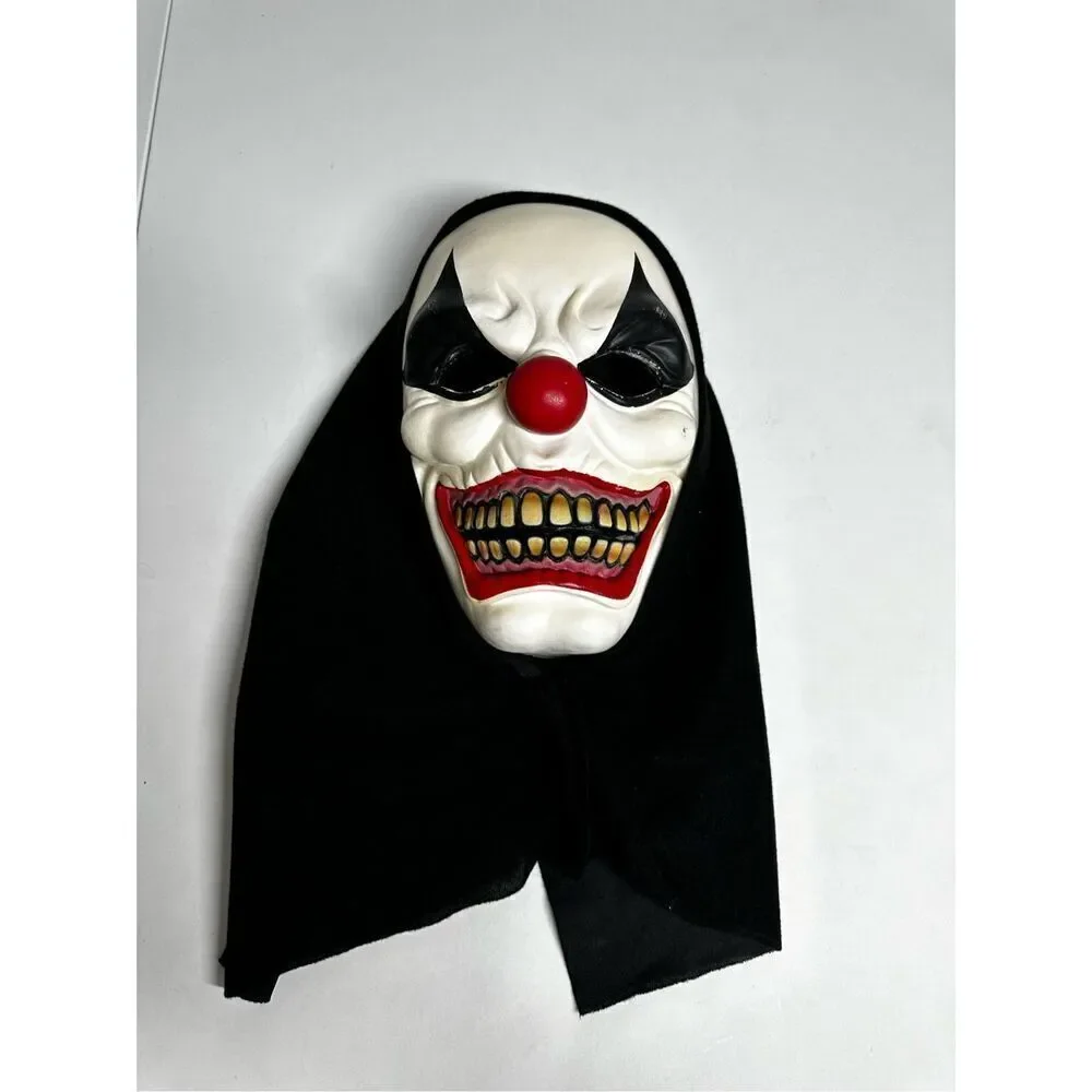 Vintage Extreme Clown Mask Foam With Hood Spirit Halloween Fits Most Adults